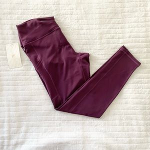 NWT Purple Fabletics Workout Leggings with Pockets